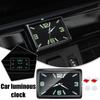 Car Quartz Electronic Clock Car Air Vent Self Adhesive Quartz Clock Workbench Storage Cabinet Noctilucent Electronics Clock