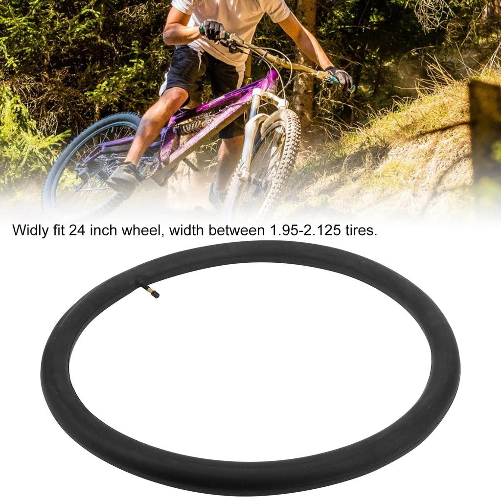 Cyklistická duše AV48MM Schrader ventil Butylová duše pro většinu silničních a horských kol, 24x1.95-2.125