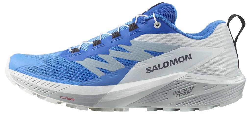 Salomon SENSE RIDE 5 Trail-Laufschuhe, Herren, L47311800, Ibiza Blue/Lapis Blue/White, Größe 25.5cm