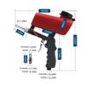 WINGONEER Air Sandblasting Gun, Small Handheld Portable Sandblasting Gun, Red