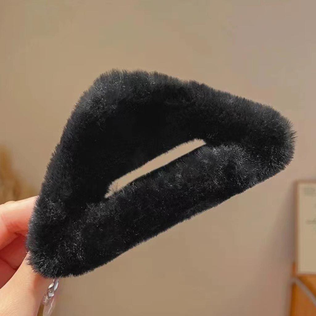 14cm Winter Plush Hair Claw Clip Faux Fur Elegant Hairpins Women Hair Clip Barrette Crab Headwear Girls Hair Accessories Gift