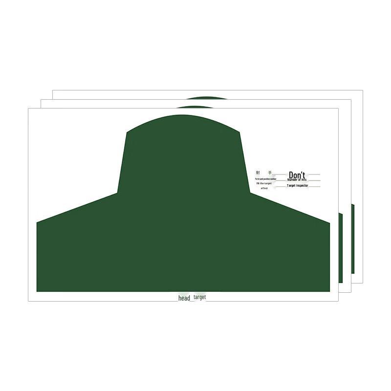 

Mussel Green Camouflage Head Shooting Target Paper