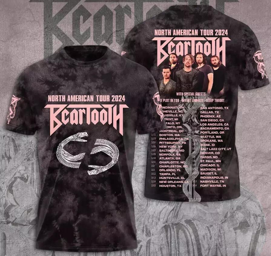 Beartooth 3D Shirt North American Tour 2026 Unisex Gift For Fans 3D T-Shirt XL