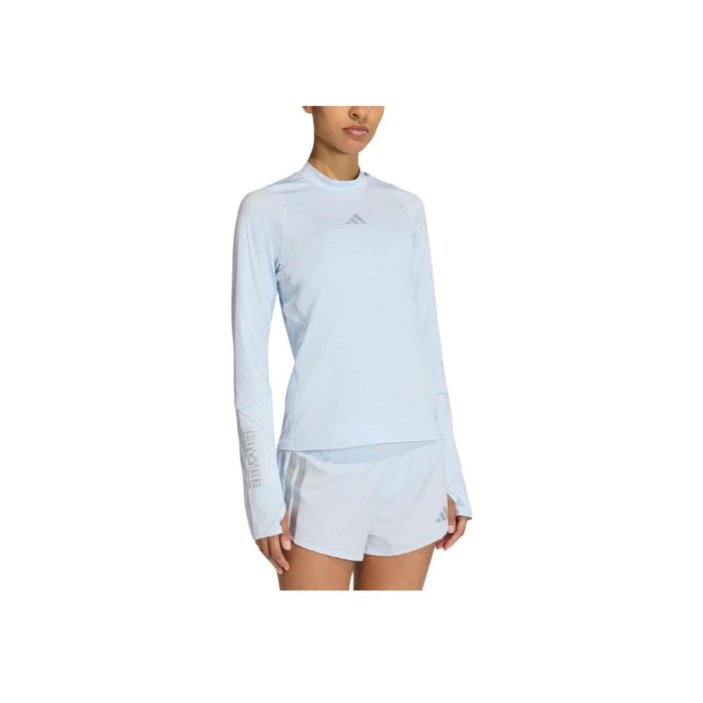 Adidas Adizero Ekiden Top Limited Edition Quick-Dry Slim Fit Round Neck Sports Long Sleeve Women Tops KB1514