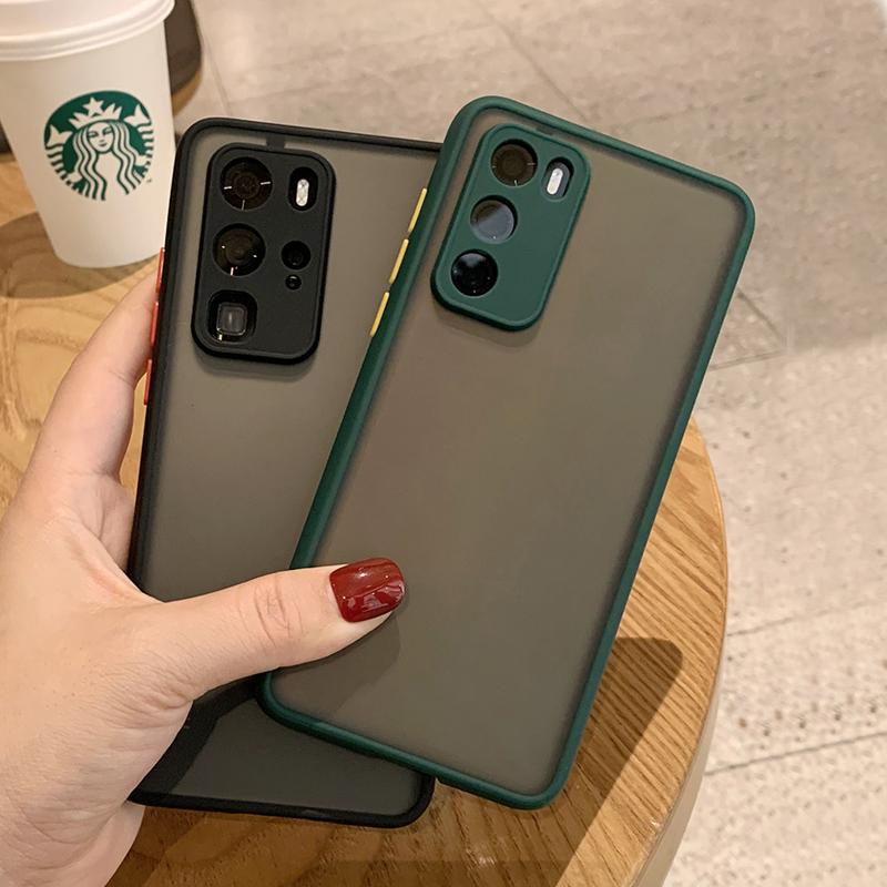 Armor Shockproof Phone Case For Samsung Galaxy S20 FE Note 20 Ultra S10 S20 Plus S21 S22 S23 FE S24 Ultra Case Skin Feel Cover