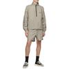 Fear of God Essentials Half-Zip Track Jacket with Raglan Sleeves and Stand Collar Unisex Outerwear Moss FOG-FW20-188