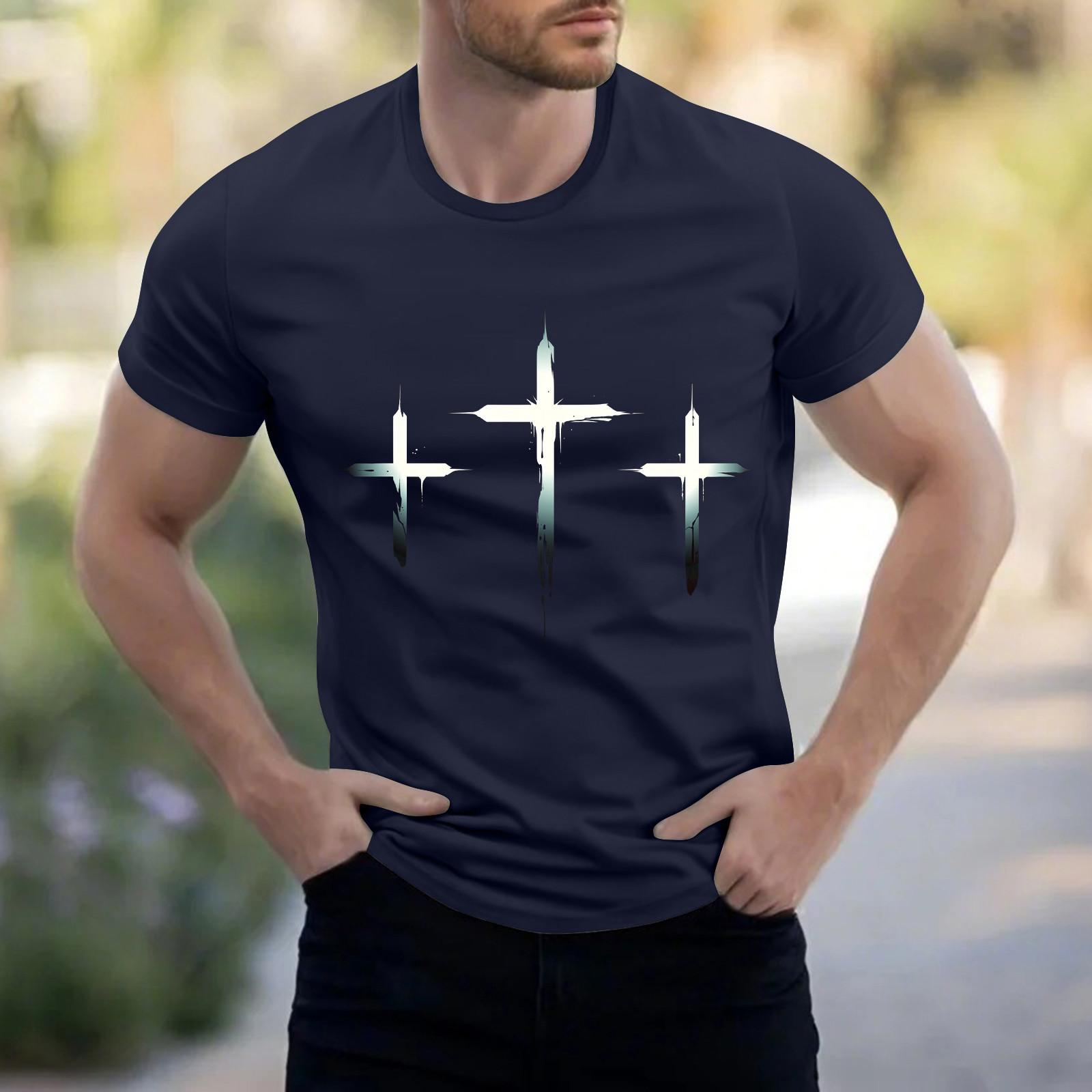 

Мужская рубашка с воротником-стойкой и коротким рукавом, свободная рубашка для отдыха и отдыха, мужская S тёмно-синий