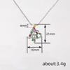 Small And Delicate Christmas Tree Necklace, Colorful And Sweet Holiday Gifts, Sparkling Pendant Jewelry