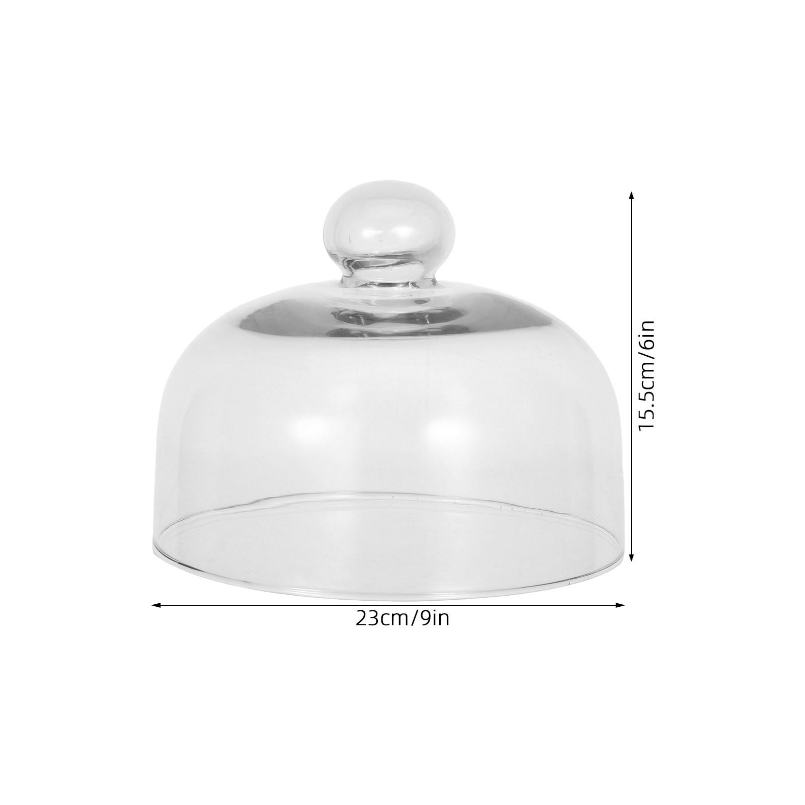 16cm/23cm Transparent Glass Microwave Cover Anti-Splatter
