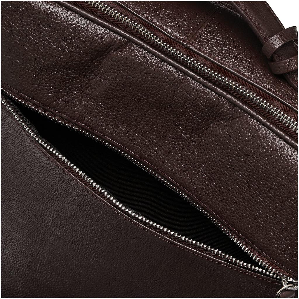Gione 3-Way Genuine Leather Business Backpack PG008LP DARK BROWN