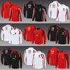 Roupas de Treino de Futebol Meio-Zíper Clássicas Retrô Estilo Real Madrid Clube