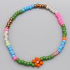 BONBEAU Soft Color Flower Beads Mix Bracelet Layered Flower Bead Bracelet 3 Colors