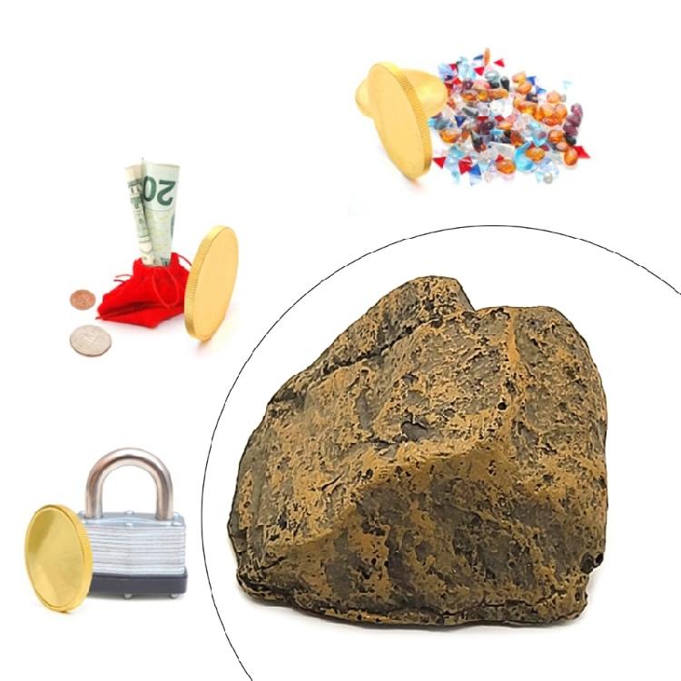 Key Lock Box Faux Rock Key Holder for Outside Rust Resistant Branch Key Hider