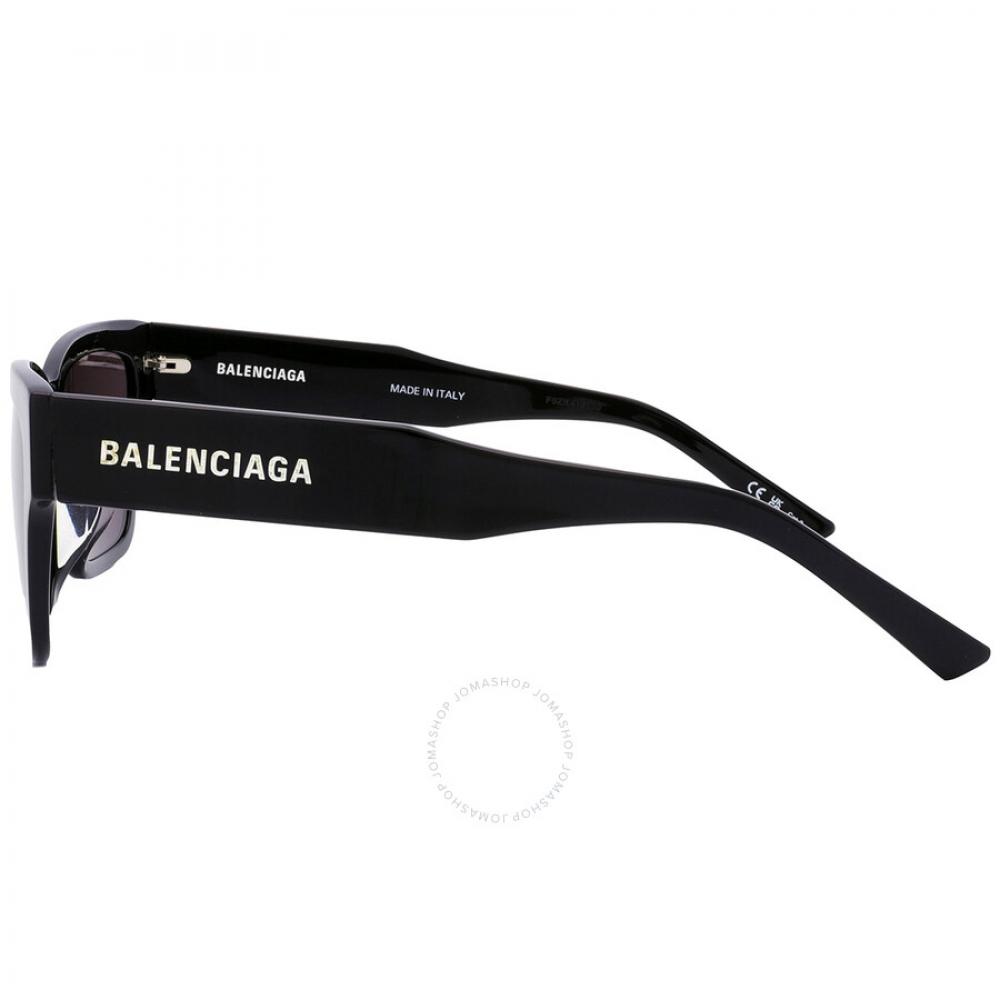Balenciaga Grey Square Ladies Sunglasses Bb0307sa 001 56