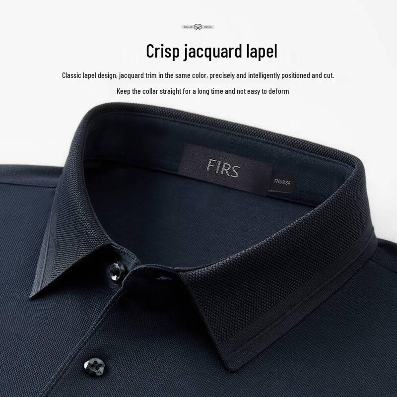 Men's FIRS Silk Blend Business Casual Polo Shirt