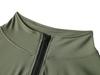Stand-Collar Slim-Fit Fingerless Yoga Jacket - Long-Sleeve, Elastic, Zippered Running Wear