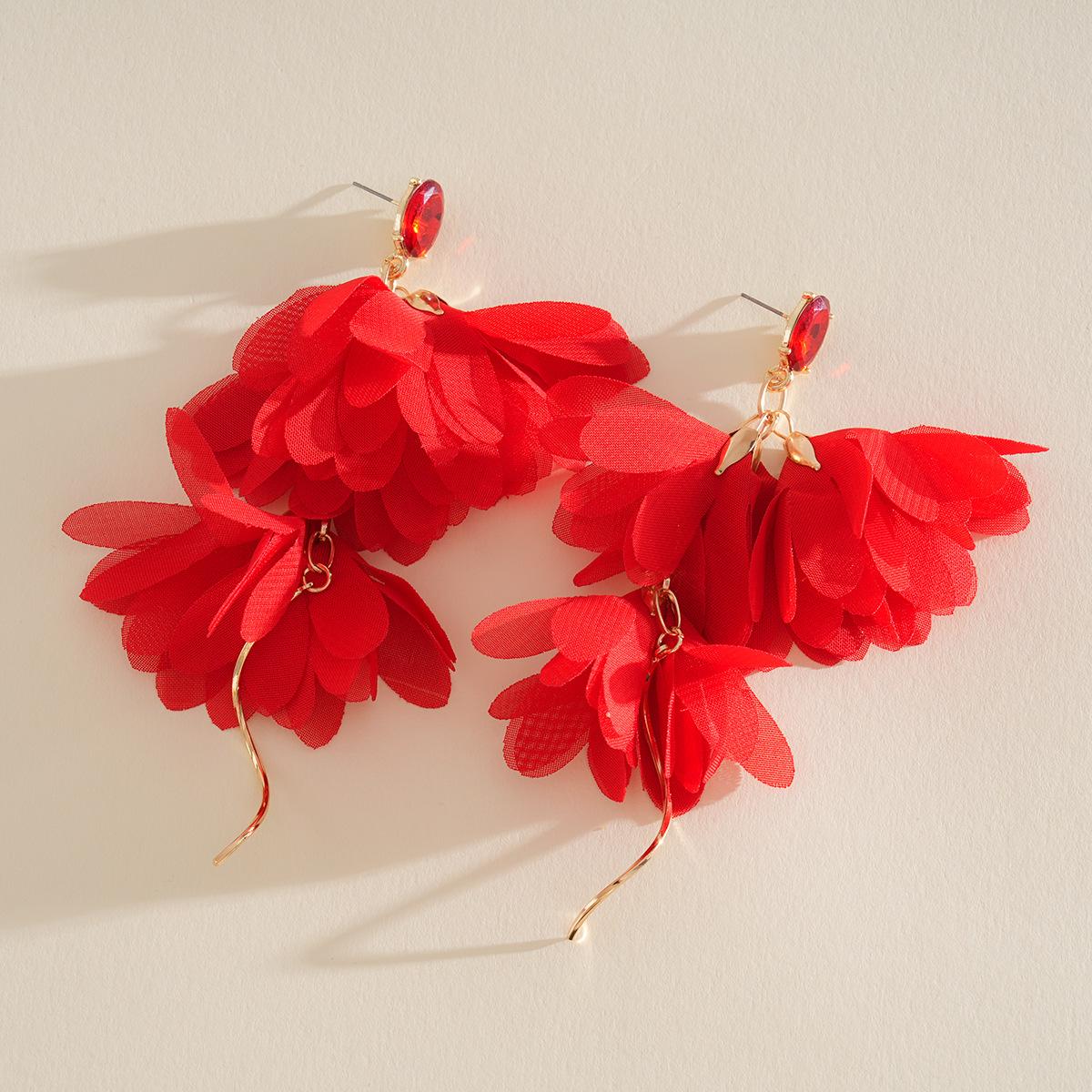 Металлические шифоновые серьги-гвоздики с бахромой серебряной иглой, серьги в пляжном стиле, серьги с модным дизайном