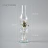 Vintage Glass Kerosene Camping Lantern - Everburning Decorative Atmosphere Lamp.