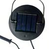 DIY Solar Lights Replacement Top Black 400Mah Solar LED Hanging Light White Light Solar Powered Outdoor Lantern Lights