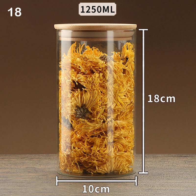 Sealed Food Storage Box Pots Glass Jar Coffee Jars With Lid Transparent Cereal Candy Dried Jars Fridge Storage Tank Containers