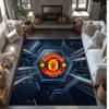Tappeto in Flanella Stampato Manchester United Antiscivolo Morbido Poliestere Tappeto per Pavimento Tappetino Decorativo per Interni per Camera da Letto Soggiorno Divano