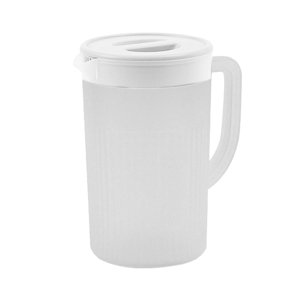 Plastic Pitcher with Lid Large Capacity High Temperature Resistant Cold Water Jug for Juice Tea