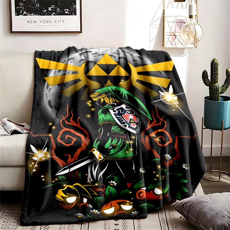 The Legend of Zelda Theme Blanket Suitable For The Sofa Camping And Travel Made Of Soft Flannel Material An Ideal Gift For Occasions Such As Birthday