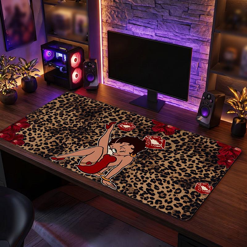 Big Mouse PadBetty Boop Extended Soft Desk Mat Gaming Office Computer Table Decor Mat