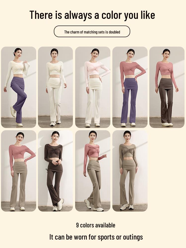 Women's High-End Mesh Backless Yoga Top - Long Sleeve, Nude Feel, for Pilates & Fitness