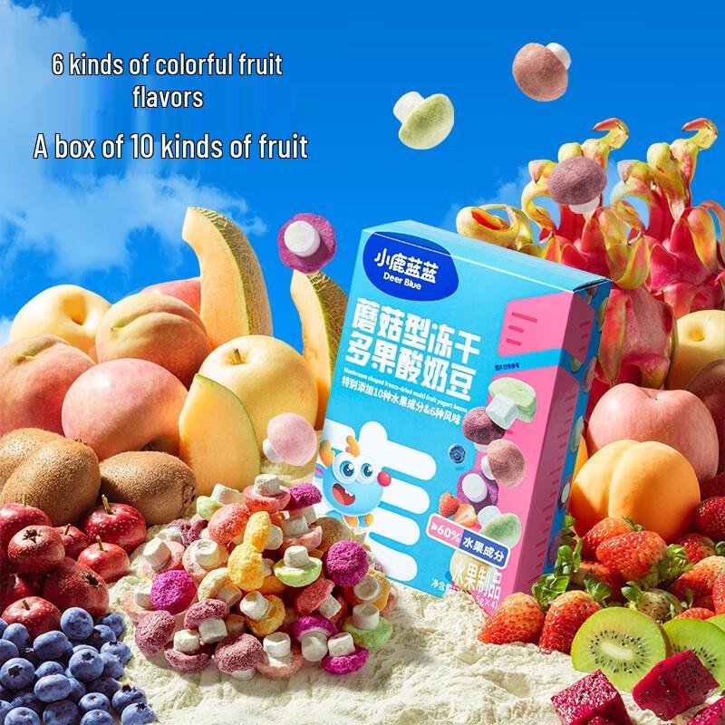 Xiaolu Lanlan Mushroom-Shaped Freeze-Dried Fruit Yogurt Drops