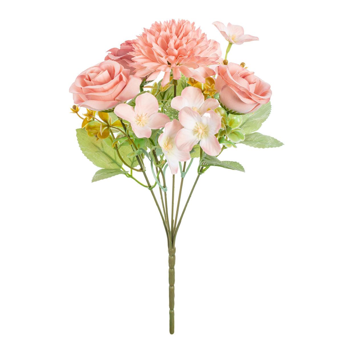

Artificial Flowers Silk Roses Home Vase Table Bonsai Festival Handheld Flower Garden Wedding Bridal Bouquet DIY Gift Box Decor 1pc