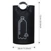 82L Empty Bottle Storage Basket With Aluminum Handle Folding Wastewater Bottle Collector Bag Large Capacity Garbage Bin