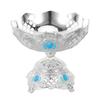 Vintage European Retro Fruit Tray Zinc Alloy Hollow Footed Fruit Holder Countertop Decorative Snack Candy Bowl for Dining Table