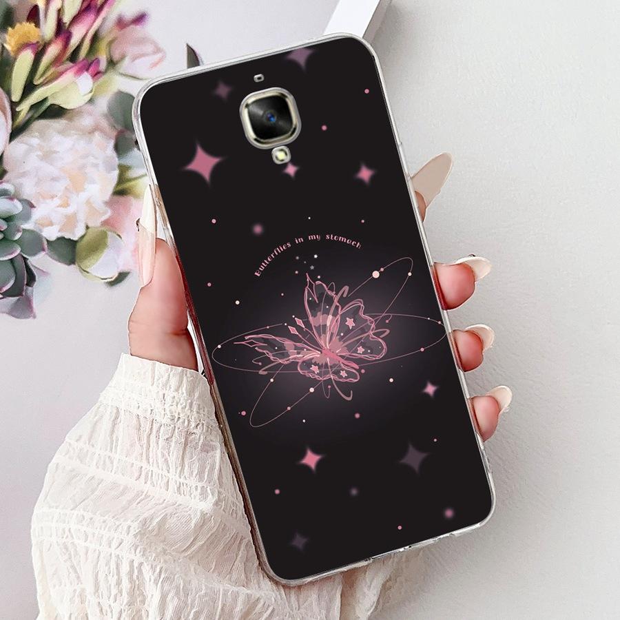 For OnePlus 3T Nord 3 5G Case Butterfly Flower Soft Silicon TPU Phone Cases For One Plus3 3 T Nord3 5G Cover