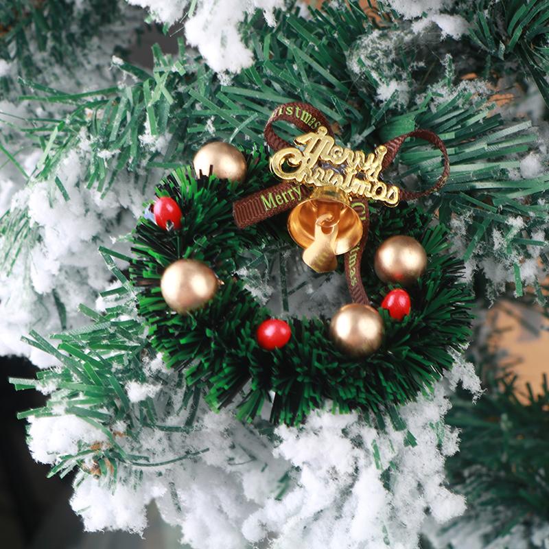 1Pc Miniature Wreath Doll House Christmas Tree Wall Baking Dollhouse Accessories