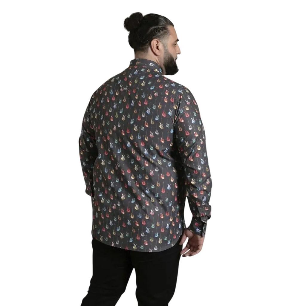 Duke Mens D555 Wakefield Guitar Kingsize Shirt