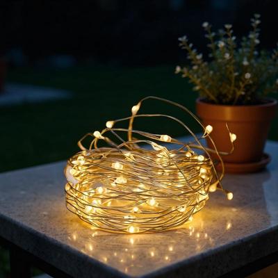 5M Copper Wire LED String Lights Holiday Fairy Lights Garland Christmas Tree Decor Wedding Party DIY