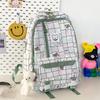 Schoolbag for high school students, small fresh schoolbag for junior high school students, new printed backpack for women's casual versatile 