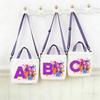 26letters Korean Pop Demon Hunters Women Canvas Shoulder Pouch Girls Tote Pouch Handbag Trendy Crossbody Pouch Latest Pink Presents 2026