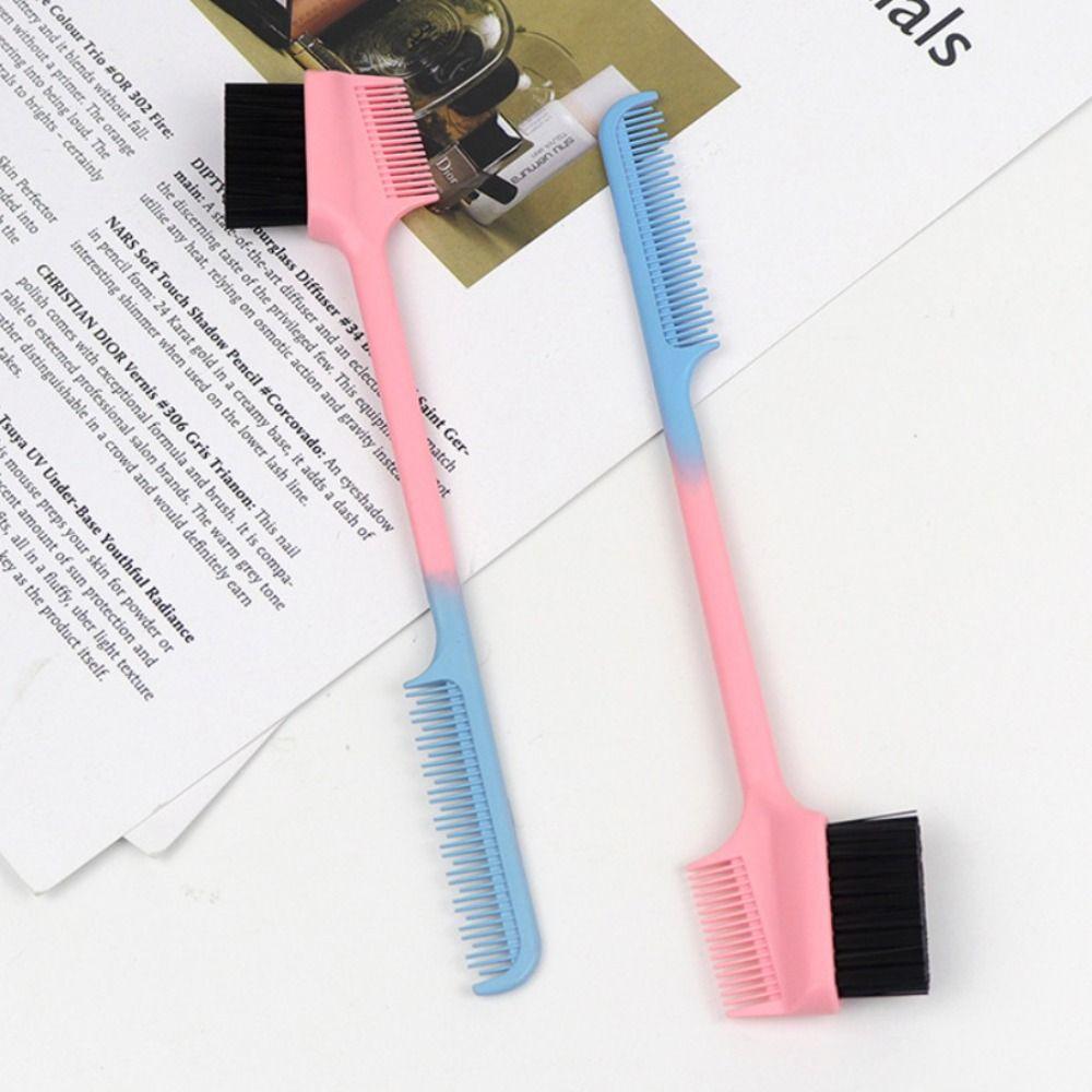 

Профессиональная расческа Edge Brush Comb 3 в 1 Расческа для волос Кисти для макияжа Edge Control Brush Салон Home чёрный