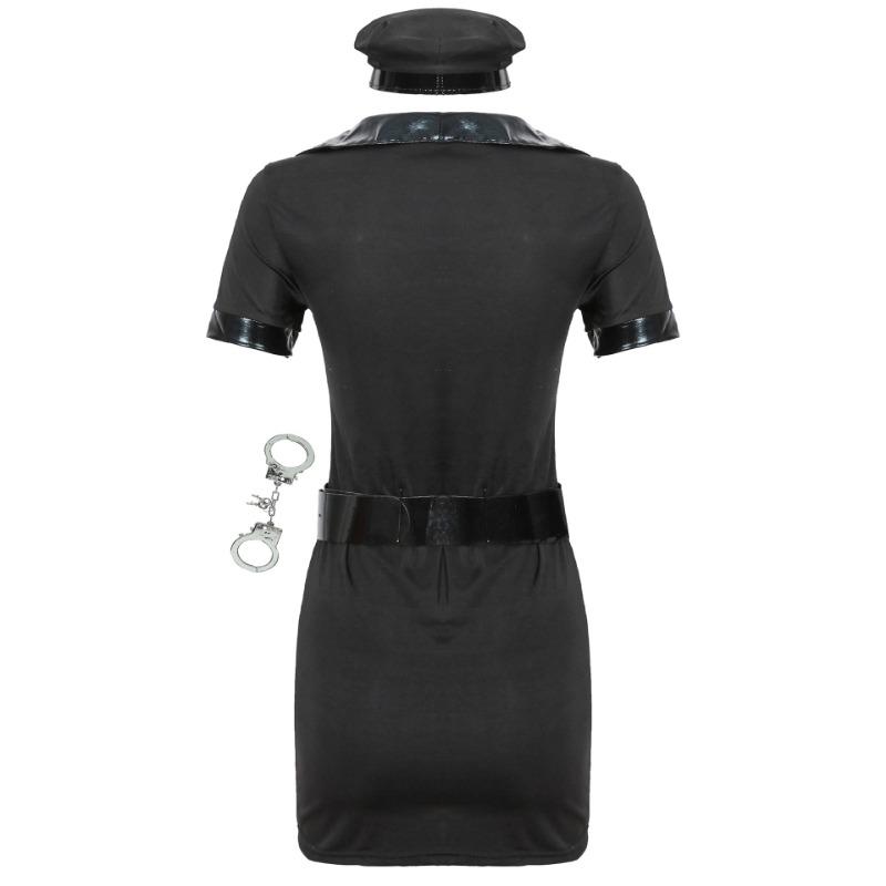 M-2XL Plus Size, Ladies Cosplay Stage Performance Female Police Uniform Instructor Uniform, Halloween Costume