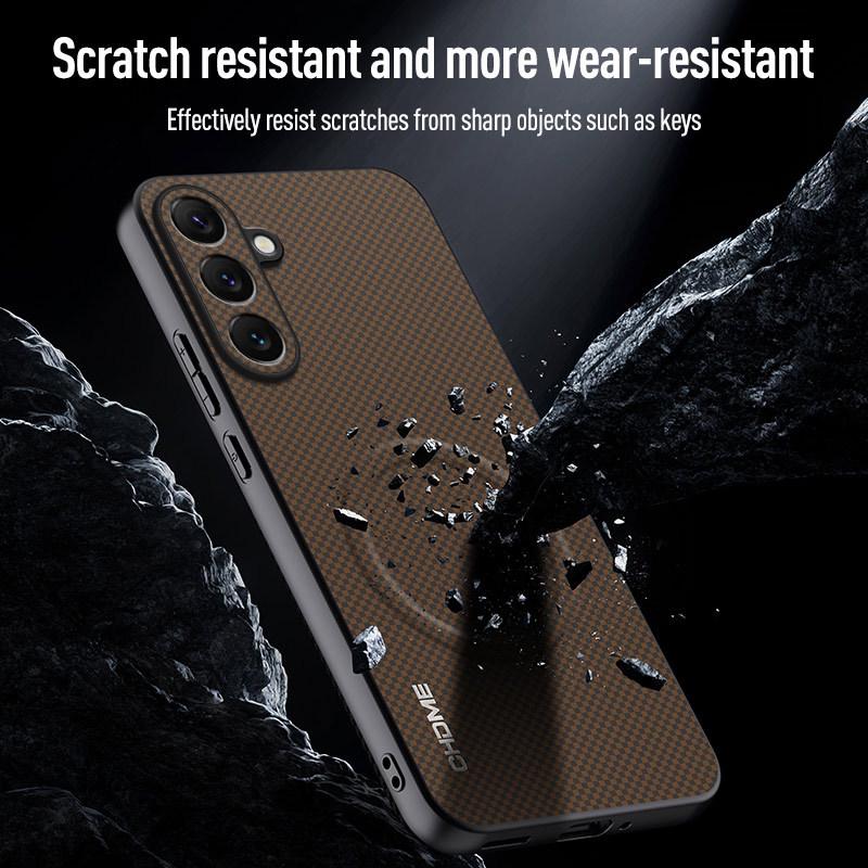 Compatible with Samsung S26 Ultra and S25 Edge/FE: New Magnetic Texture Drop-Proof Phone Case