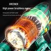 GREENER 2-in-1 Cordless Brushless Rotary Hammer Drill CN plug (adapter included)