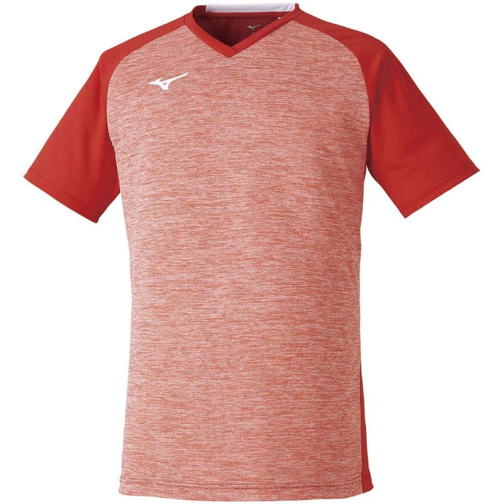 

Mizuno Badminton Game Short Size S Shirt, Sleeve, 72MA0007, Red,