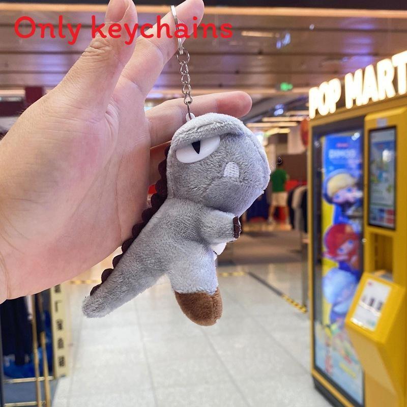 T Rex Dinosaur Plush Key Holder With Embroidery Design For Bag Decor Gifts And