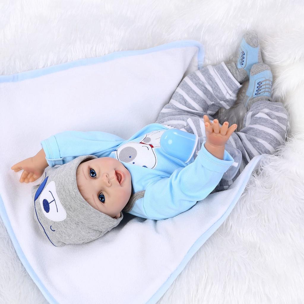Silicone Reborn Dolls Baby Girl Exquisite Lifelike Newborn Gift For Kids**