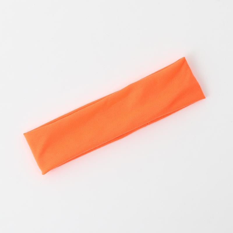 Retro Jednobarevná Elastická Sportovní Čelenka Odvádějící Pot Pro Ženy