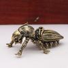 Brass Alien Beetle Figurines Desktop Ornaments Creative Retro Insects Small Statue Micro Landscape Decoration Crafts Accessories