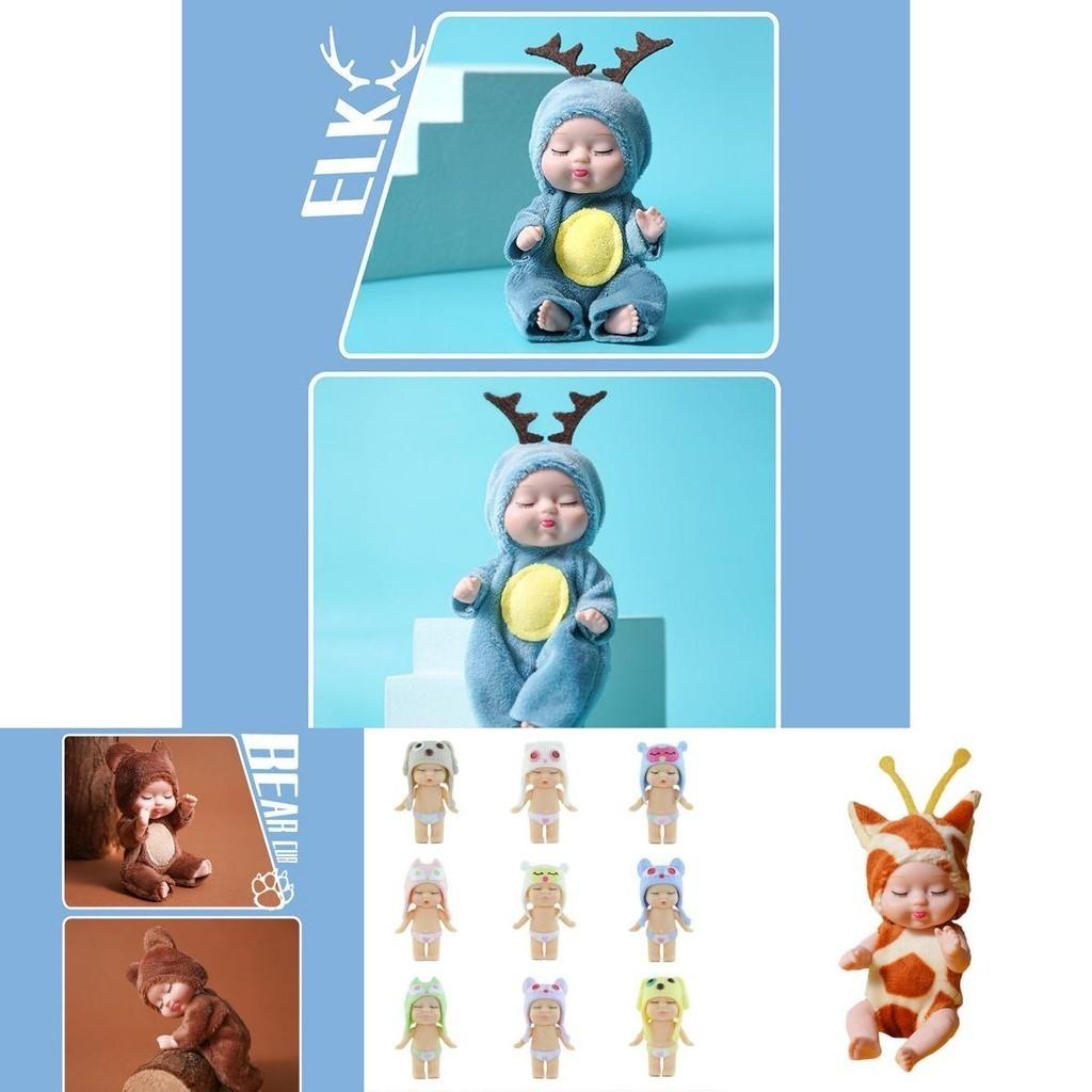 Crafted Lifelike Sleeping Newborn Baby Doll With Rotatable Limbs**