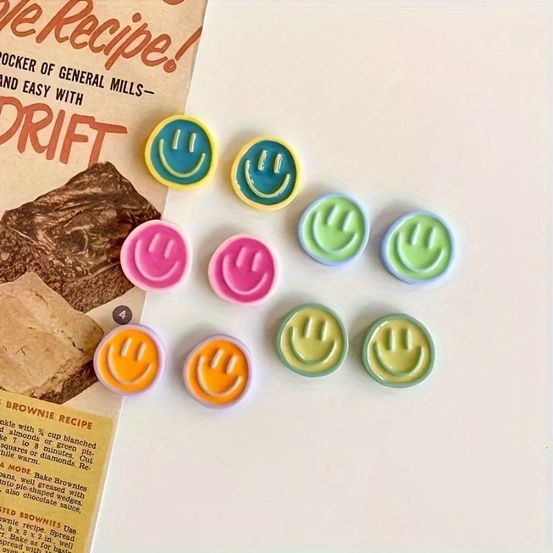 

10 шт. магниты на холодильник с изображением мультяшного смайлика, милые декоративные магниты на холодильник для кухни, офиса, доски, шкафчика, шкафа